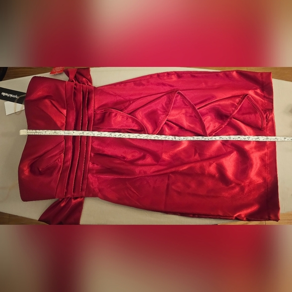 MY MICHELLE RED PARTY SLEEVELESS DRESS SIZE 1 - Picture 4 of 10
